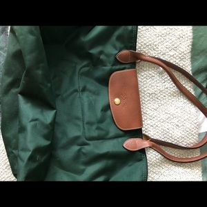 LONGCHAMP BAG//dark green//used but good condition